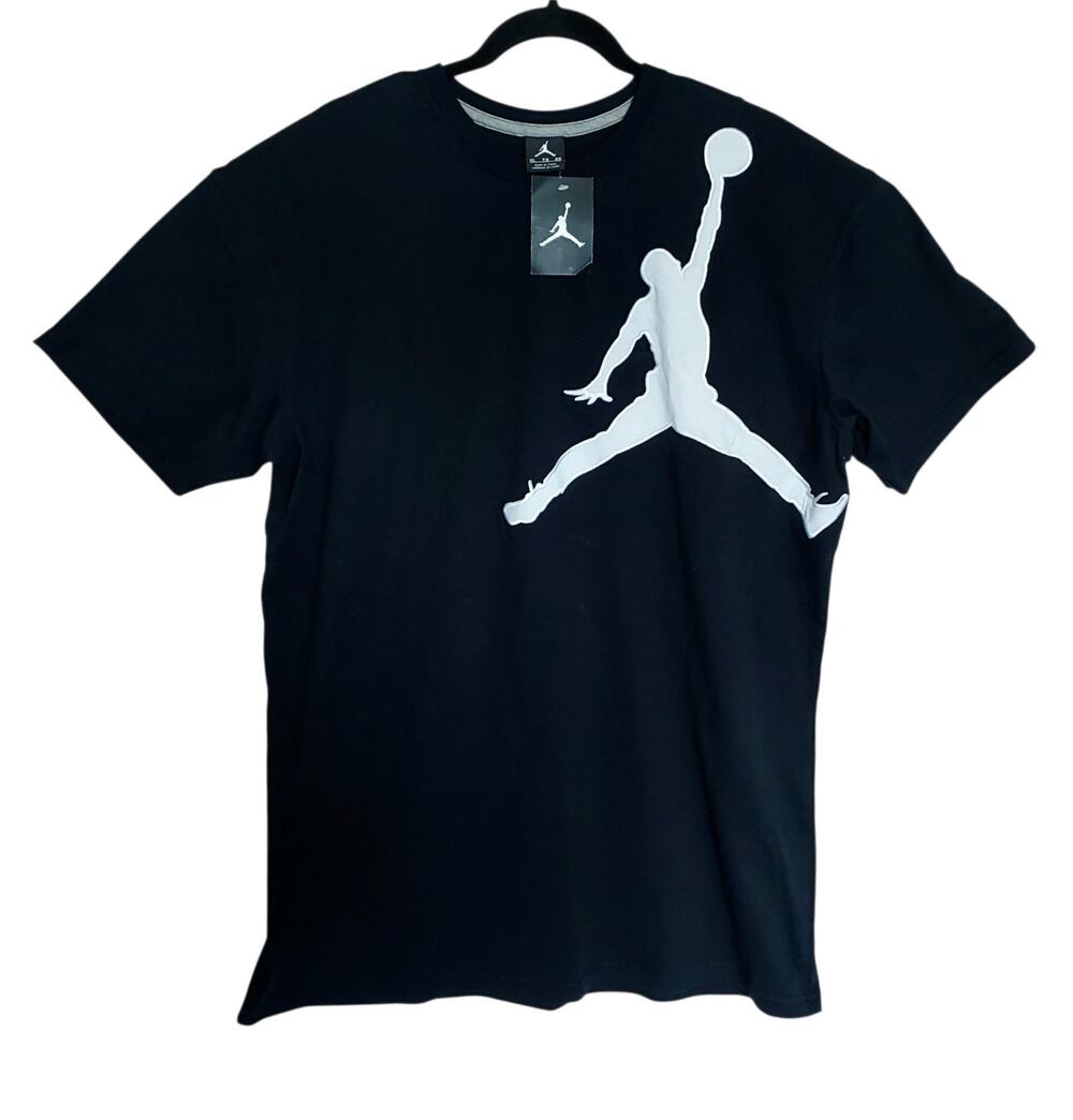 NEW Nike Air Jordan Jumpman Men's Silhouette T-Shirt Black Bright White Size XL